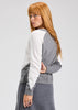 Zaket & Plover Zaket & Plover - Panelled Cardi - Cloud available at The Good Life Boutique