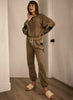 Saltwater Luxe Saltwater Luxe Elara Jogger Pants - Olive available at The Good Life Boutique