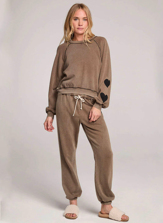 Saltwater Luxe Saltwater Luxe Elara Jogger Pants - Olive available at The Good Life Boutique