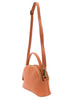 Joy Accessories Peach Larissa Double Zip Dome Crossbody available at The Good Life Boutique