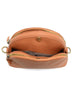 Joy Accessories Peach Larissa Double Zip Dome Crossbody available at The Good Life Boutique