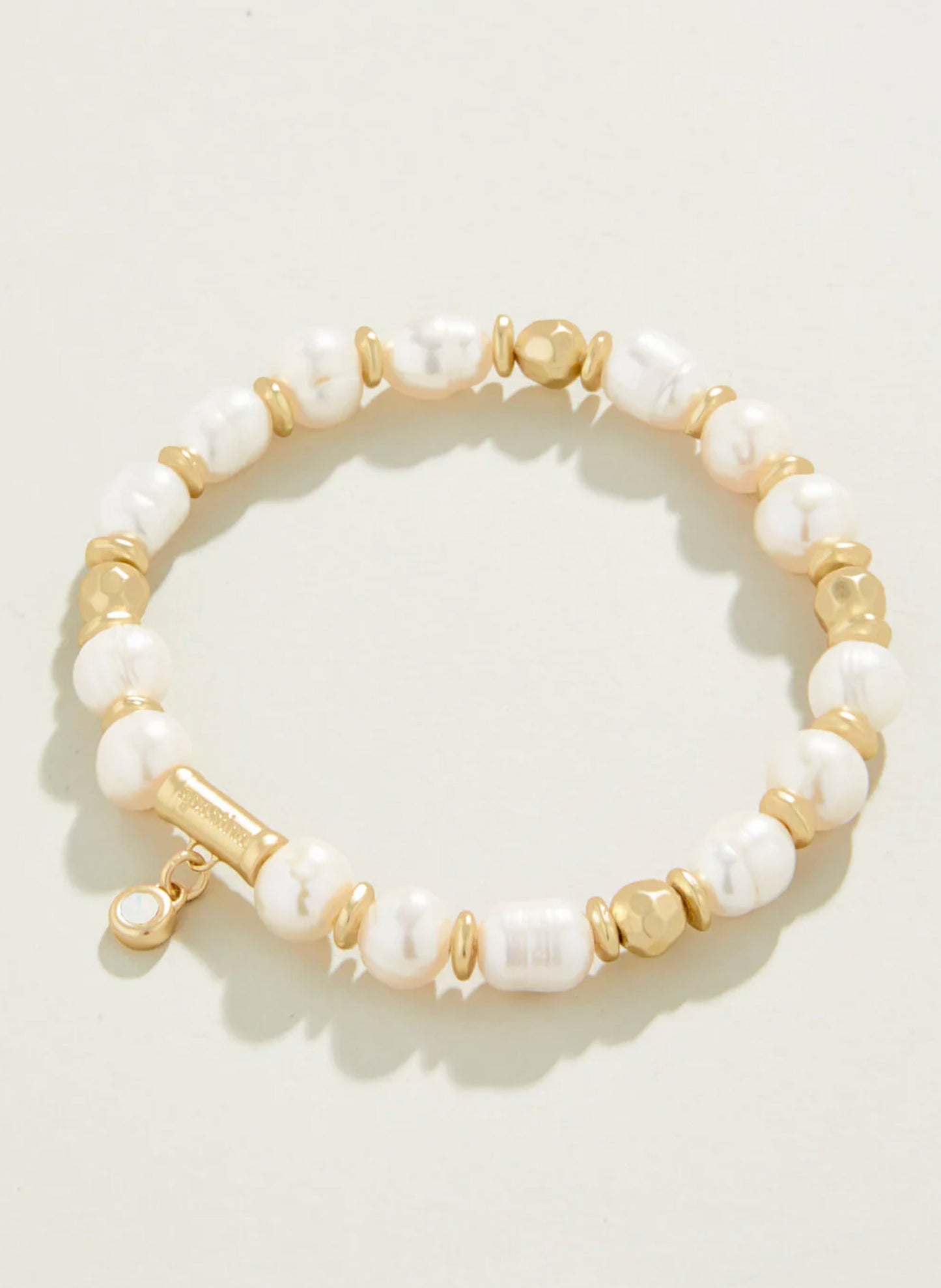 Spartina Pearl Stretch Bracelet 8mm Pearl available at The Good Life Boutique