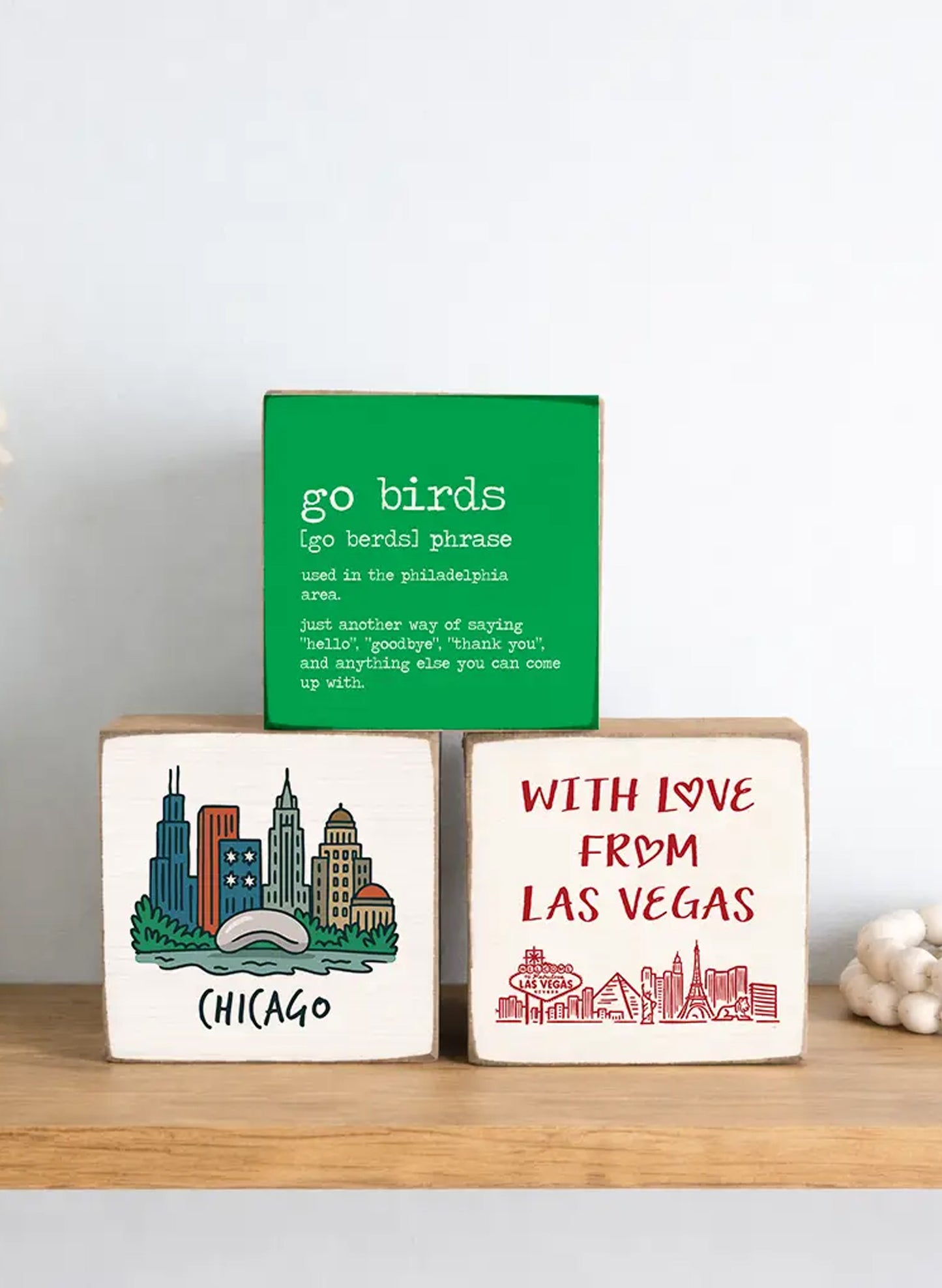 Philly Go Birds Definition Block Sign