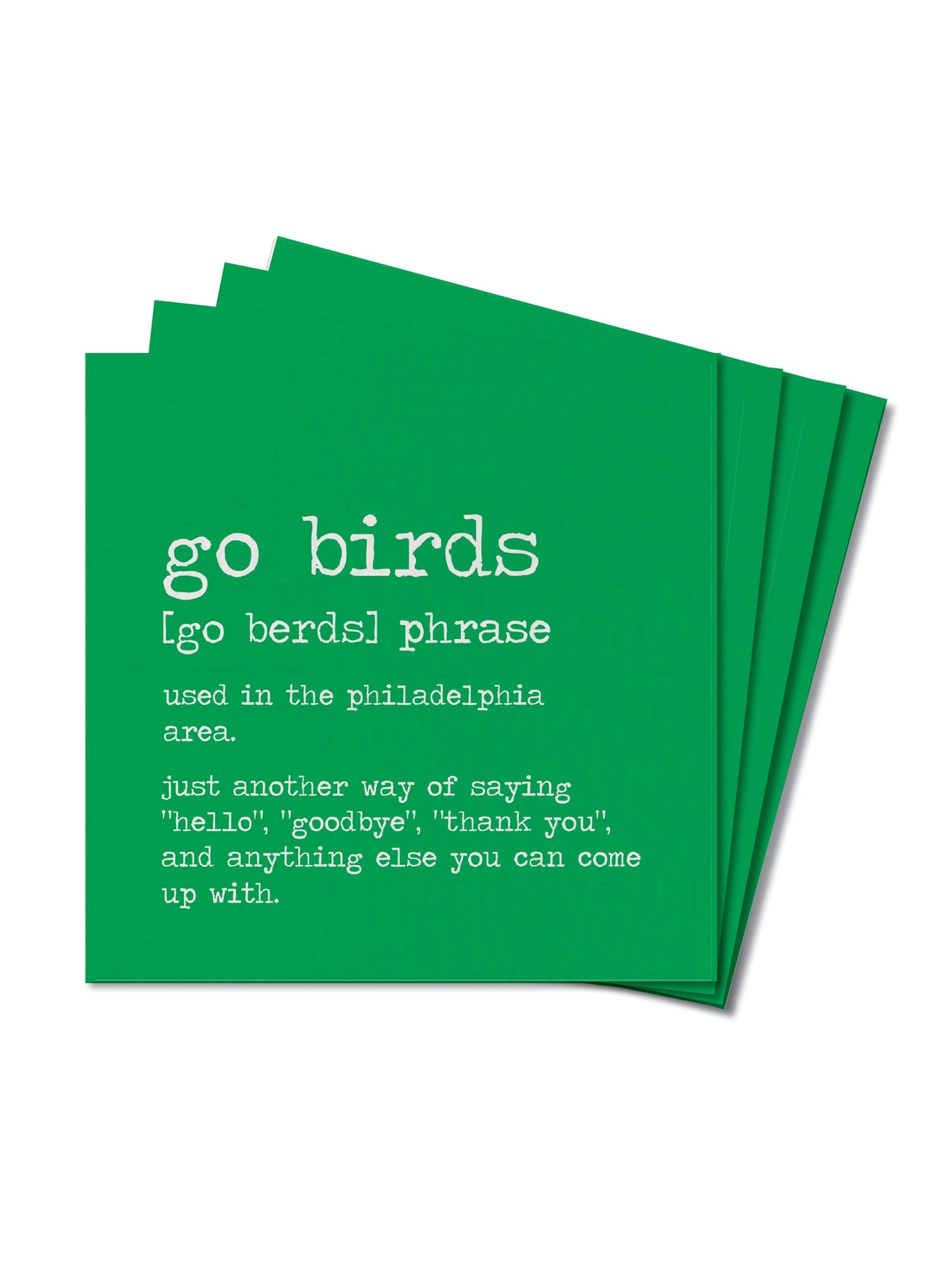Philly Go Birds Definition Coaster Set