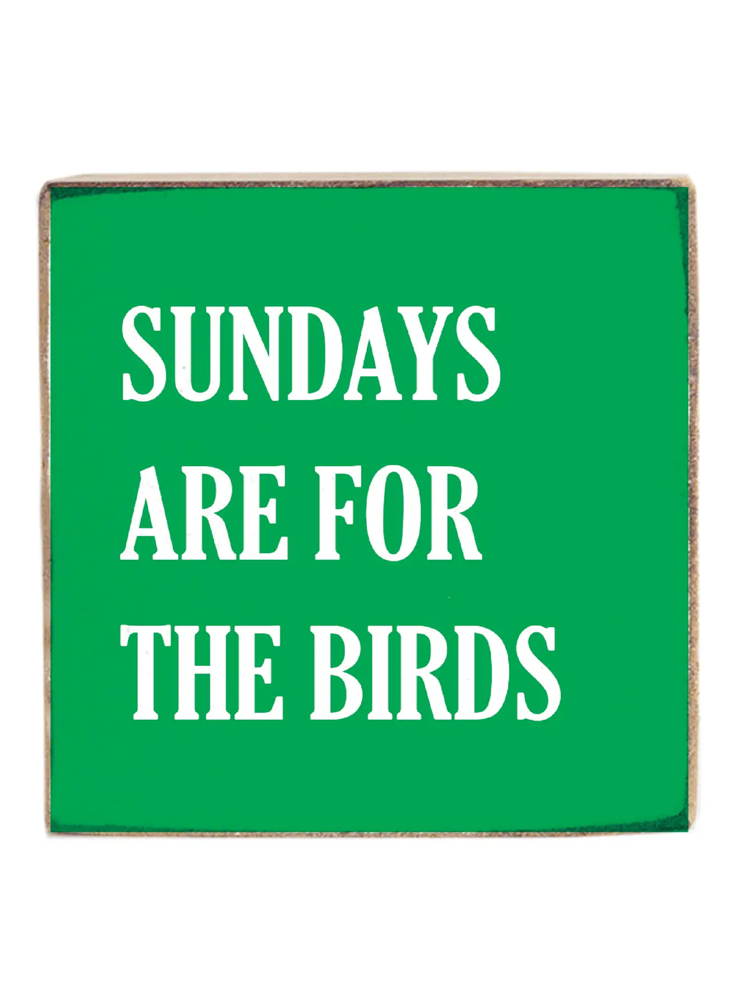 Philly Sundays Are For The Birds Block Sign