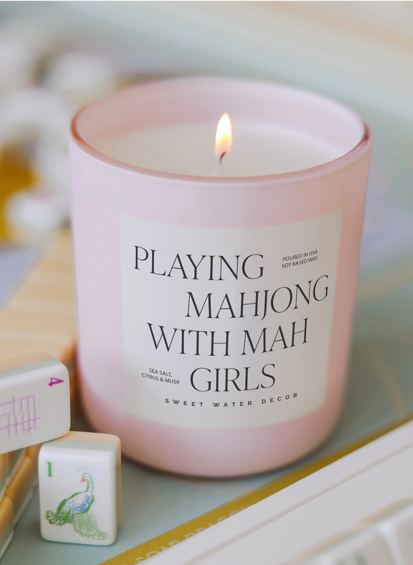 Playing Mahjong with Mah Girls 15oz Soy Candle