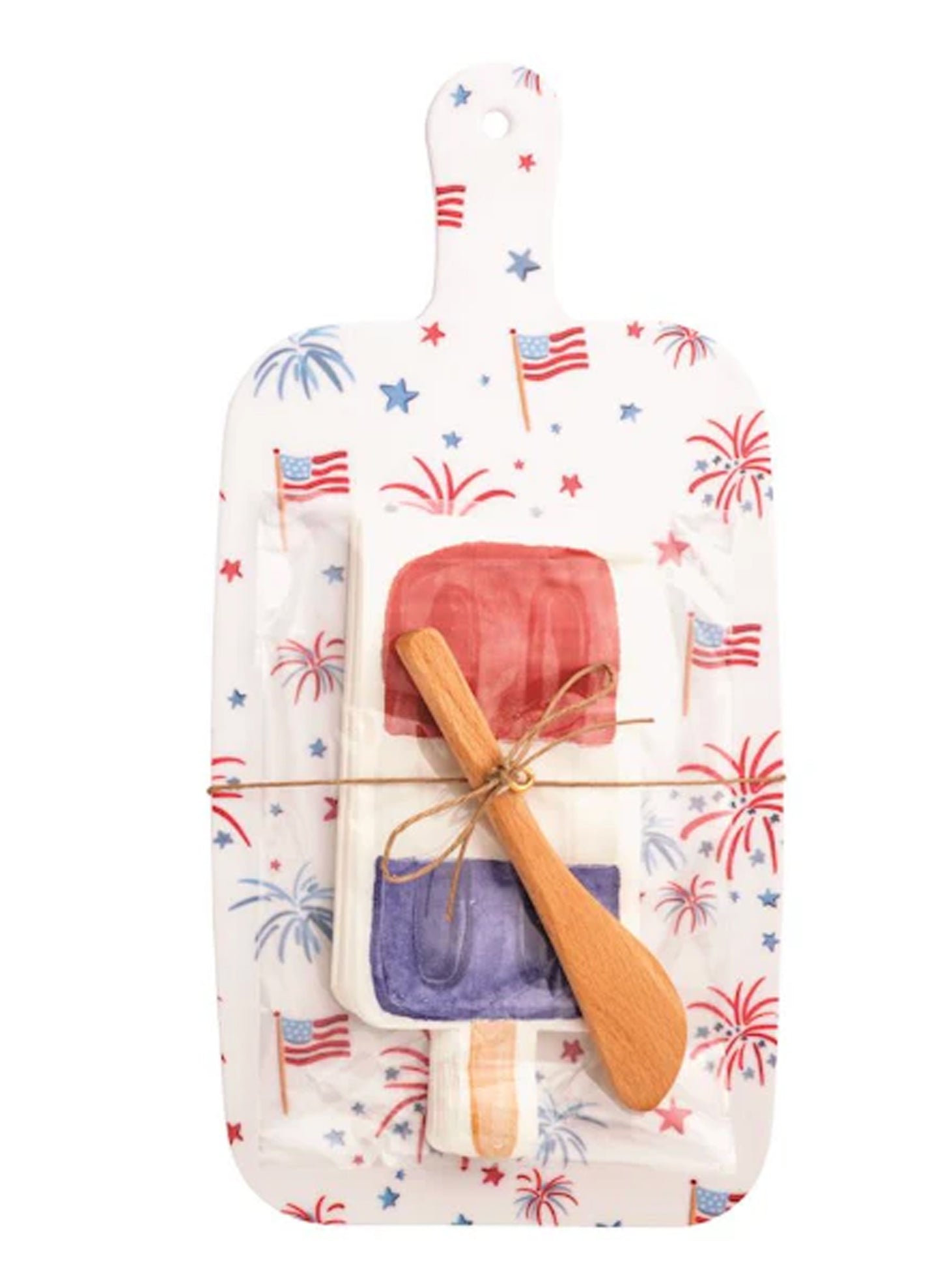 Mud Pie Americanna Melamine Board - Popsicle Napkin available at The Good Life Boutique
