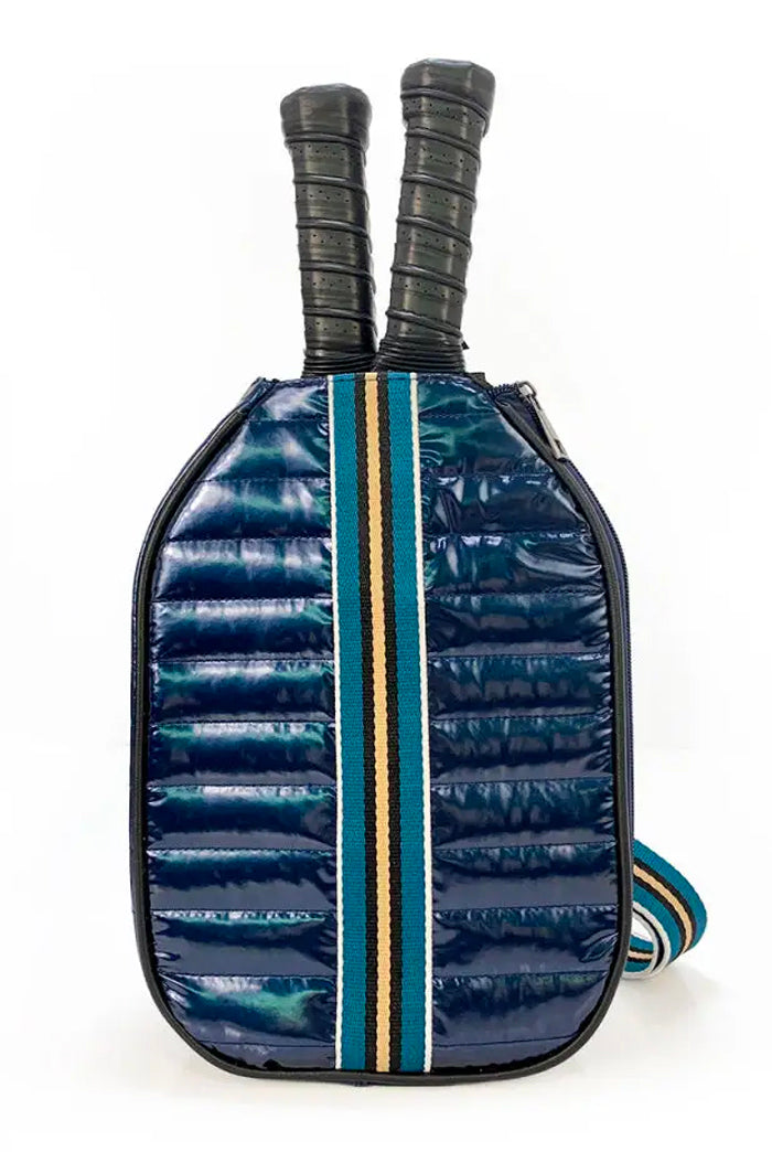 Dinky Dill Puffer Style Pickleball Carry All Case XL - Custom Blue available at The Good Life Boutique