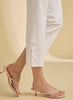 French Dressing FDJ Pull-On Boot Crop Pants - White available at The Good Life Boutique