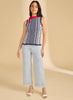 French Dressing FDJ Pull-On Wide Ankle Pant - Light Med available at The Good Life Boutique