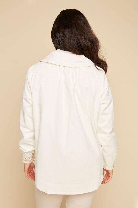Renuar Collection Renuar - Woven Jacket - Creme available at The Good Life Boutique
