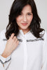 Renuar Collection Renuar - Woven Blouse - Creme available at The Good Life Boutique