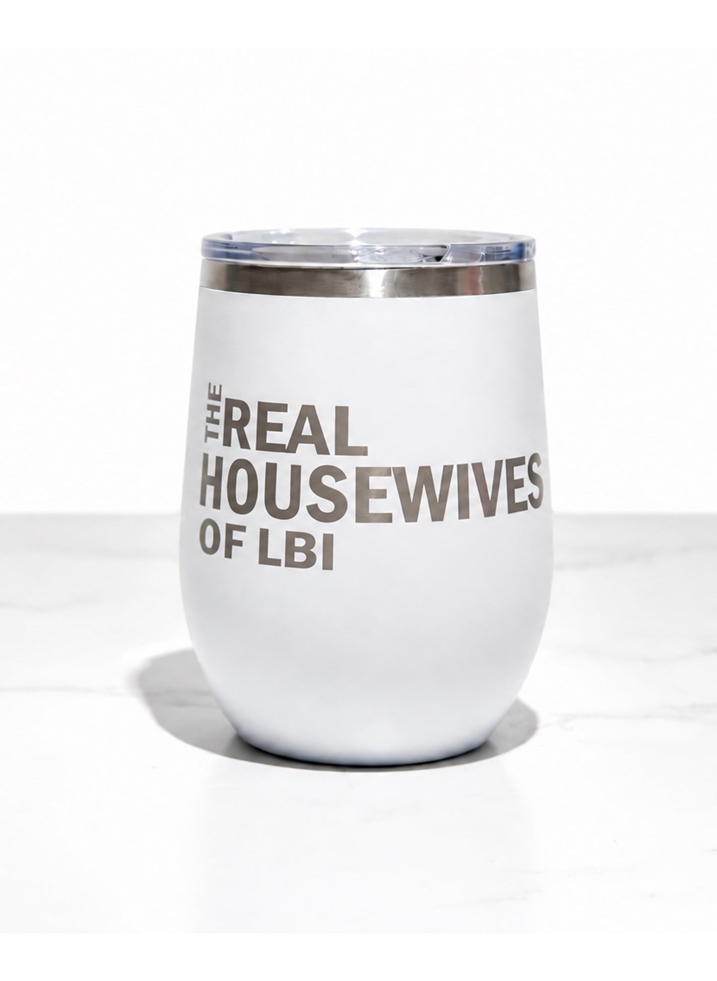 Real Housewives Of LBI Polar Camel Wine Tumbler - White
