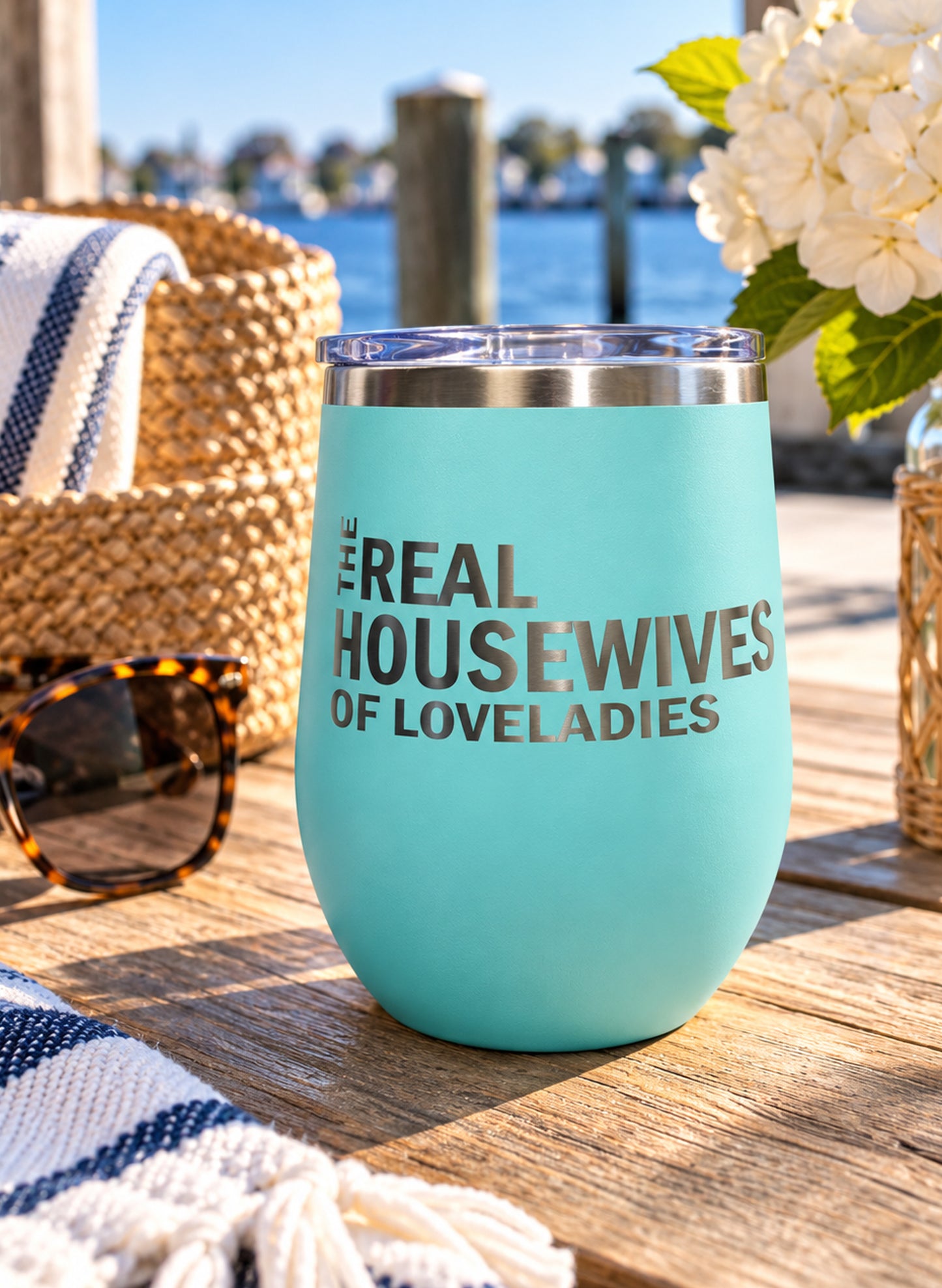 Real Housewives Of Loveladies Polar Camel Wine Tumbler - Teal