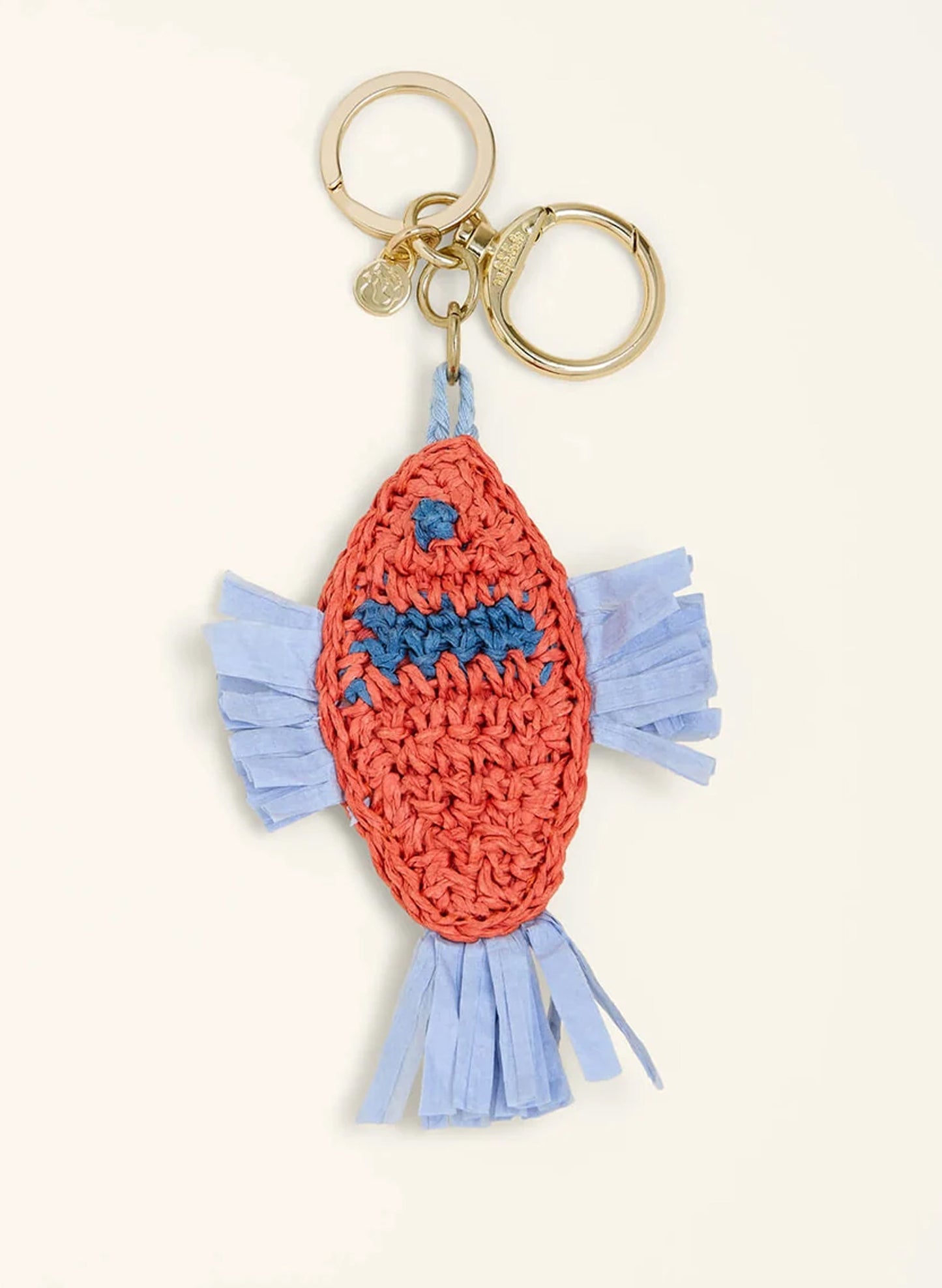 Raffia Fish Bag Charm Flagler Resort Fish