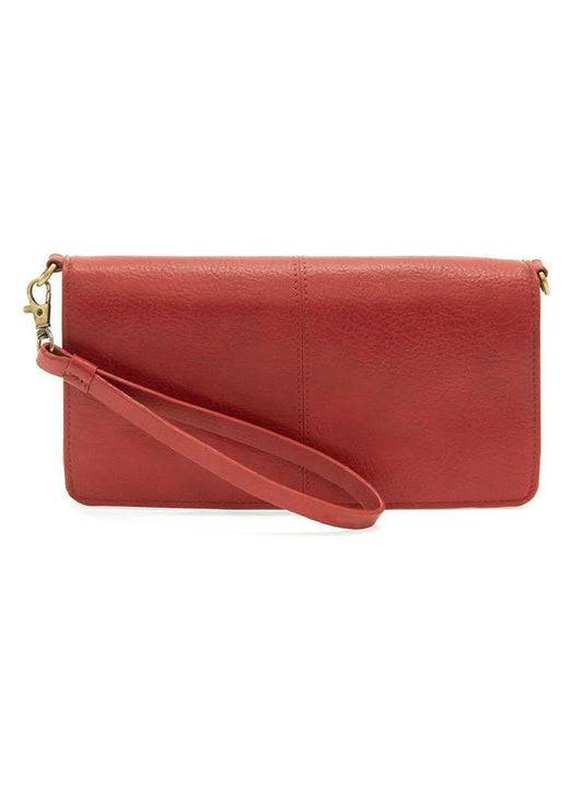 Joy Accessories Red Everly Organizer Flap Crossbody available at The Good Life Boutique
