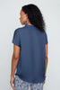 Renuar Collection Renuar - Woven Blouse - Indigo available at The Good Life Boutique