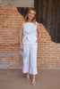 Renuar Collection Renuar - Woven Pant - Oyster available at The Good Life Boutique