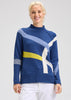 Zaket & Plover Zaket & Plover - Road Map Sweater - Denim available at The Good Life Boutique