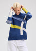 Zaket & Plover Zaket & Plover - Road Map Sweater - Denim available at The Good Life Boutique