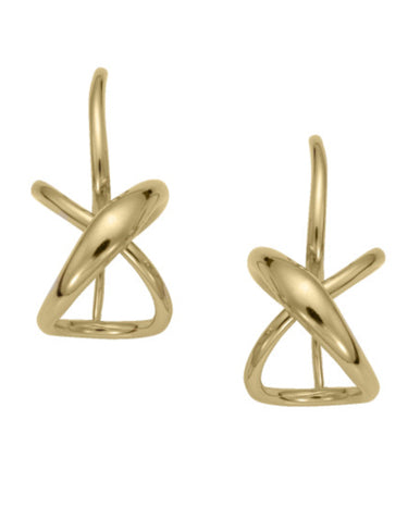 Ed Levin E.L. Designs (Formerly Ed Levin) - Secret Heart Earrings 14K Gold - Small available at The Good Life Boutique