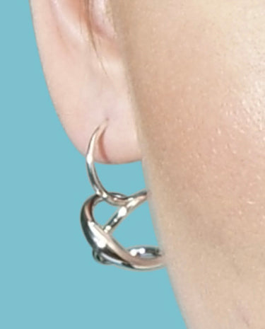 E.L. Designs (Formerly Ed Levin) - Secret Heart Earrings Sterling Silver Large