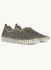 Lines of Denmark Ilse Jacobsen Tulip Slip-On With White Sole - Army available at The Good Life Boutique