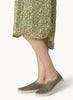 Lines of Denmark Ilse Jacobsen Tulip Slip-On With White Sole - Army available at The Good Life Boutique