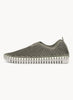 Lines of Denmark Ilse Jacobsen Tulip Slip-On With White Sole - Army available at The Good Life Boutique