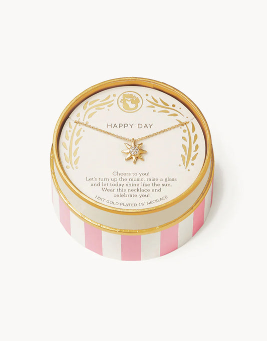 Spartina SLV Celebrate Necklace 18" Happy Day/Sun available at The Good Life Boutique