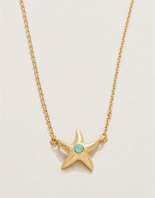Spartina SLV Necklace 18" Friendship/Starfish available at The Good Life Boutique
