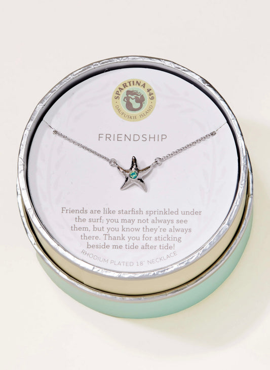 Spartina SLV Necklace 18" Friendship/Starfish available at The Good Life Boutique