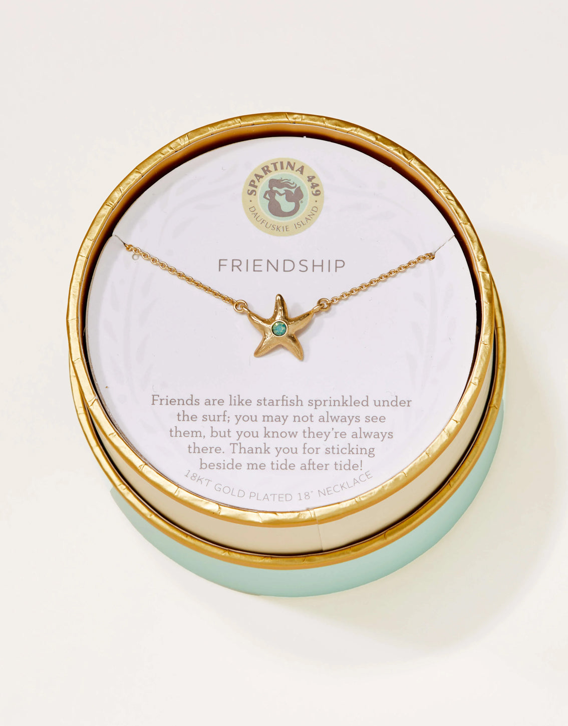 SLV Necklace 18" Friendship/Starfish