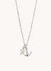 Spartina SLV Necklace 18" It Is Well/Cross Anchor available at The Good Life Boutique