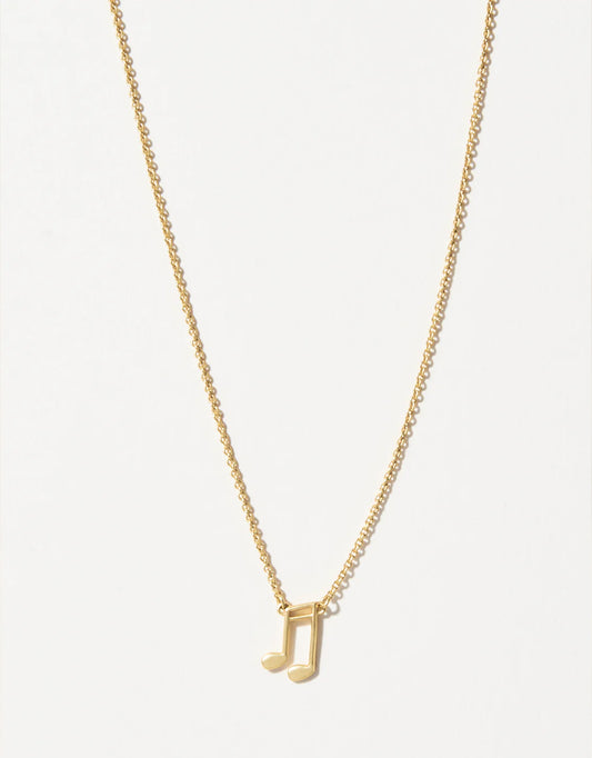Spartina SLV Necklace 18" Music Lover/Note available at The Good Life Boutique