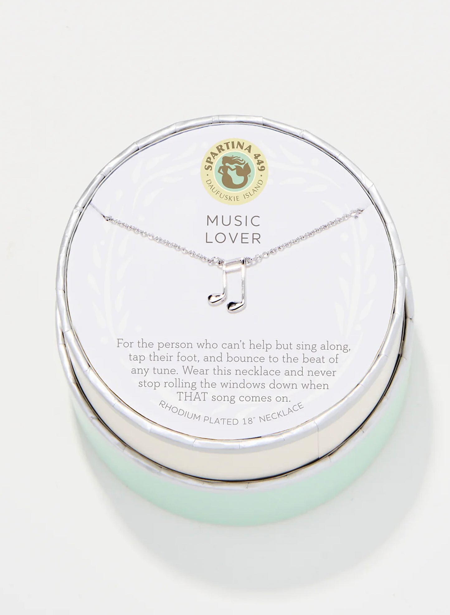 SLV Necklace 18" Music Lover/Note