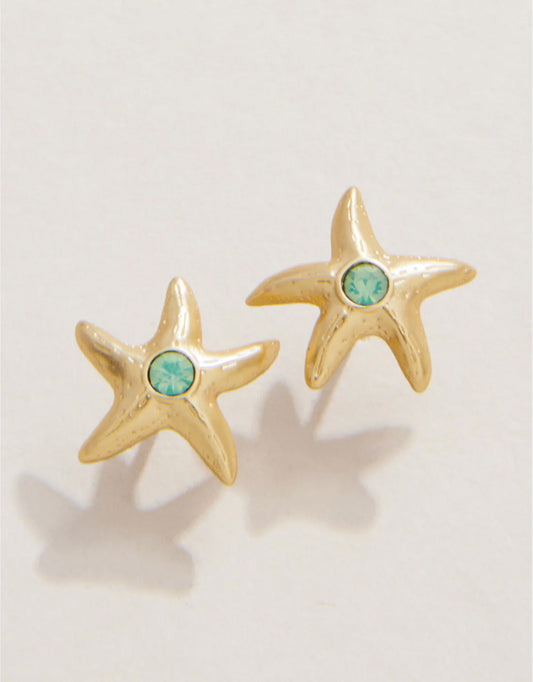 Spartina SLV Stud Earrings Friendship/Starfish available at The Good Life Boutique