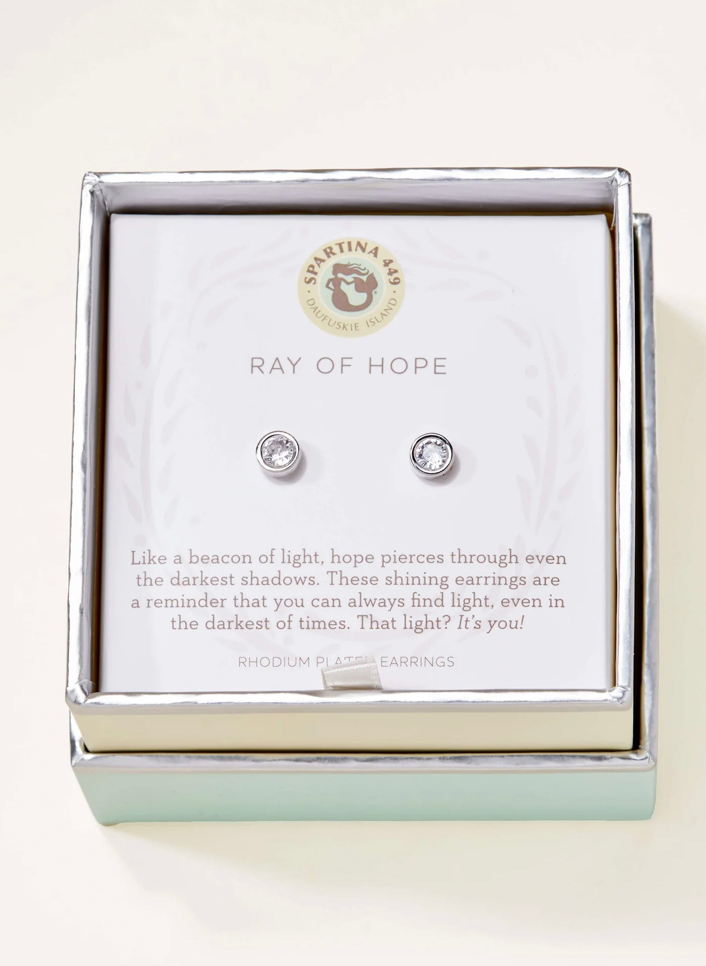 SLV Stud Earrings Ray Of Hope/Gem