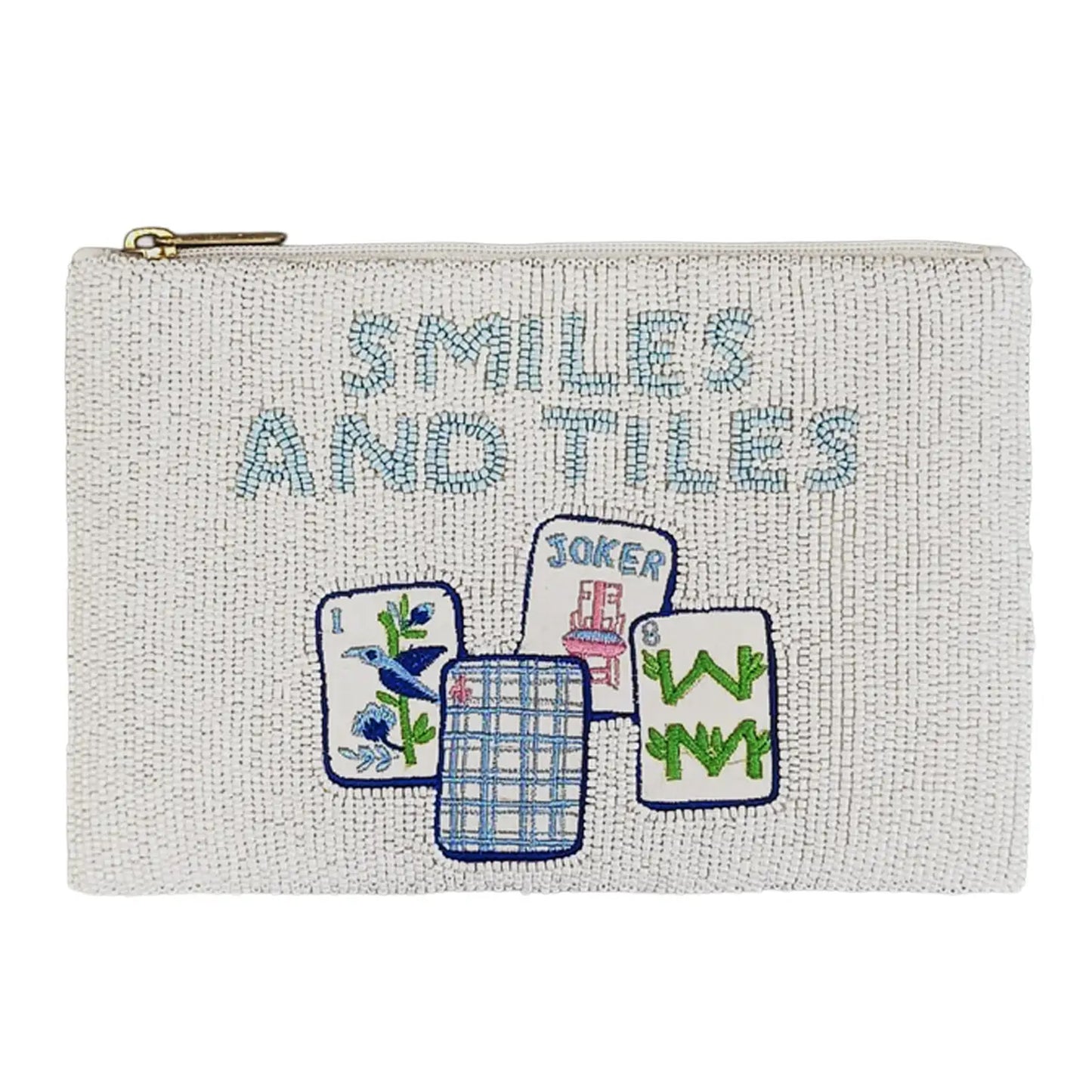 Beaded Bag- Smiles and Tiles