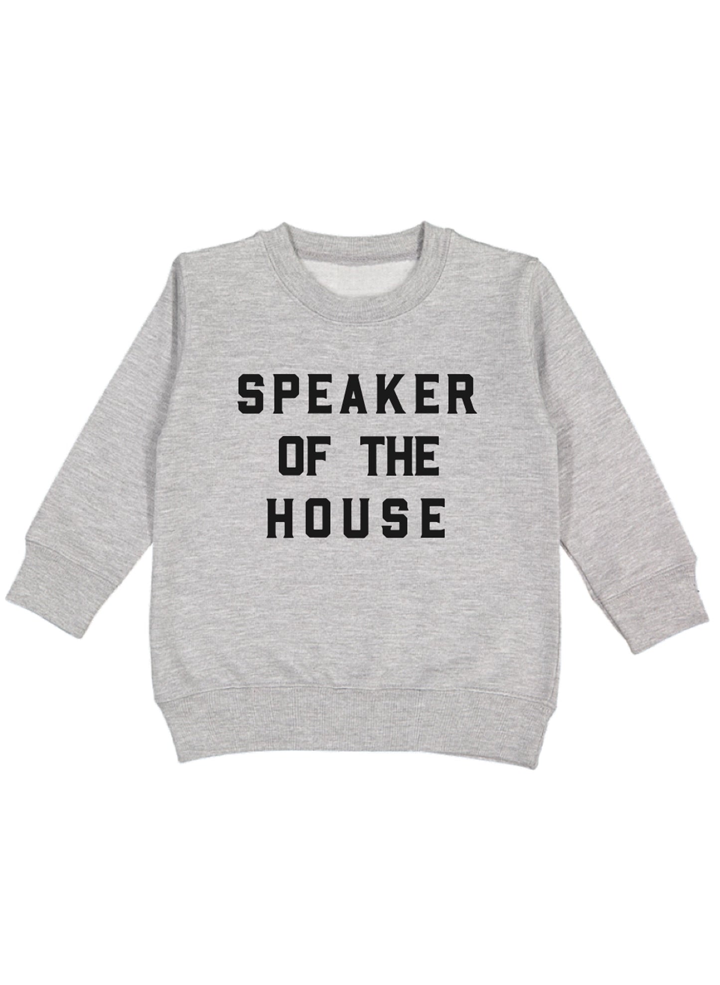 Love Bubby Speaker Of The House Long Sleeve Kids Sweatshirt available at The Good Life Boutique