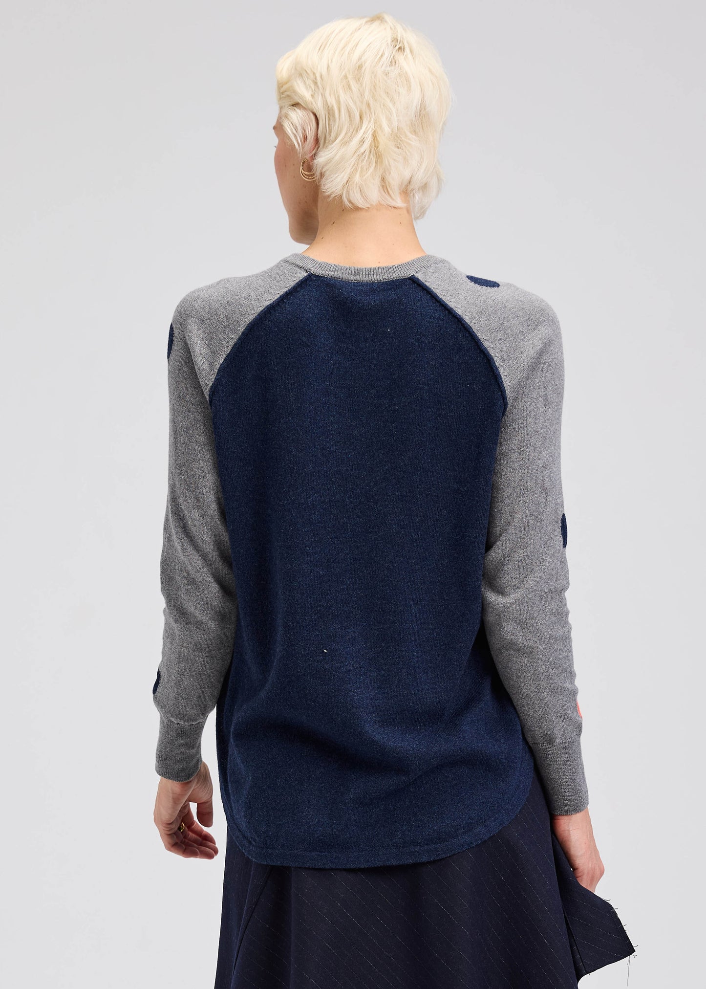 Zaket & Plover Zaket & Plover - Spot The Love Sweater - Cloud available at The Good Life Boutique