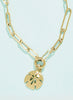 The Good Life Boutique SP Sand Dollar Charm Necklace Sand Dollar available at The Good Life Boutique