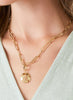 The Good Life Boutique SP Sand Dollar Charm Necklace Sand Dollar available at The Good Life Boutique