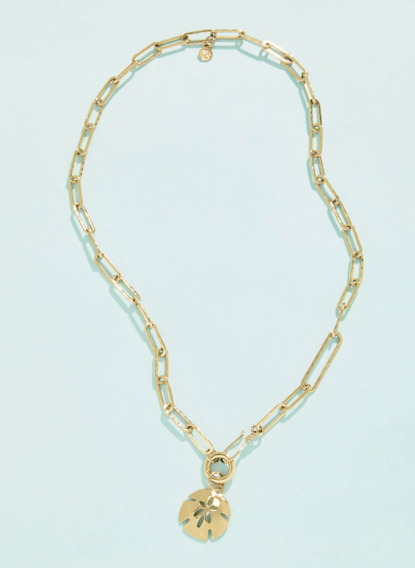 The Good Life Boutique SP Sand Dollar Charm Necklace Sand Dollar available at The Good Life Boutique
