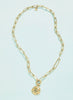 The Good Life Boutique SP Sand Dollar Charm Necklace Sand Dollar available at The Good Life Boutique