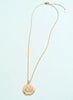 Spartina SP Snow Crab Medallion Necklace 18" Crab available at The Good Life Boutique