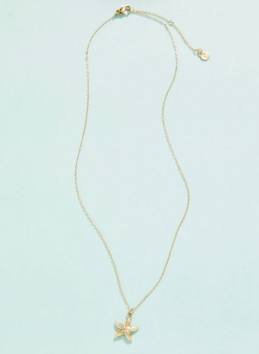 Spartina SP Starfish Necklace 18" Starfish available at The Good Life Boutique
