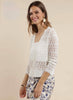 Sage The Label Starry Open Stitch Cardigan - Ivory available at The Good Life Boutique