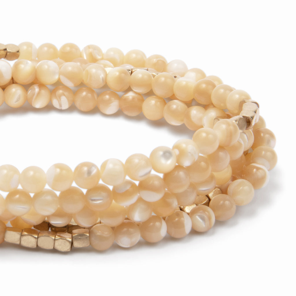 Scout Curated Wears Mother Of Pearl/Gold - Stone of Prosperity available at The Good Life Boutique