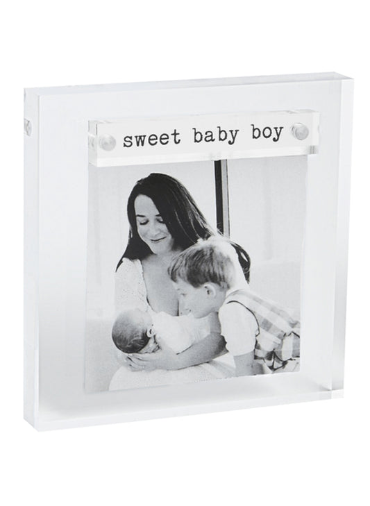 Mud Pie Mini Acrylic Boy Frame available at The Good Life Boutique